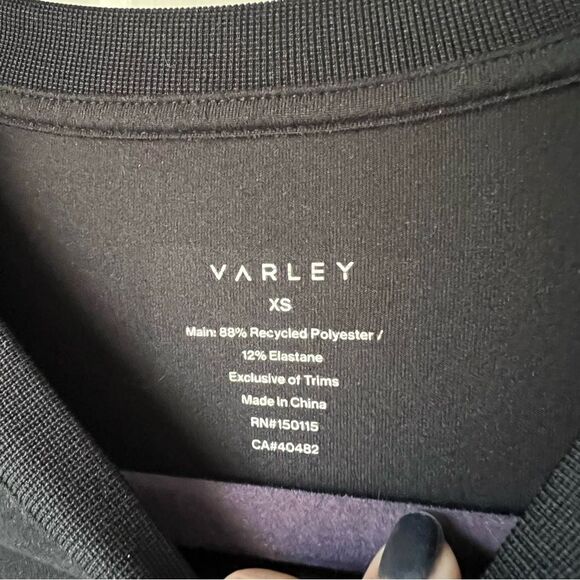 Varley Naples Sleeveless Tennis Shift Crewneck Black Athletic Dress Sz XS - Picture 3 of 4